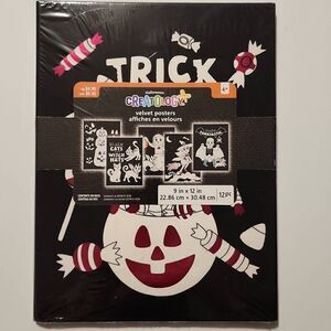 Creatology Halloween 12 Pack Velvet Posters NWT